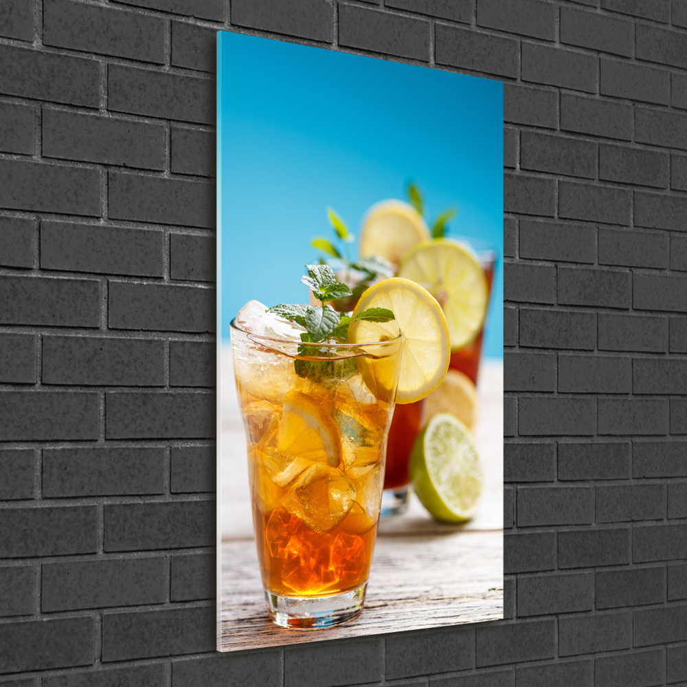 Photo printed on glass Ice tea