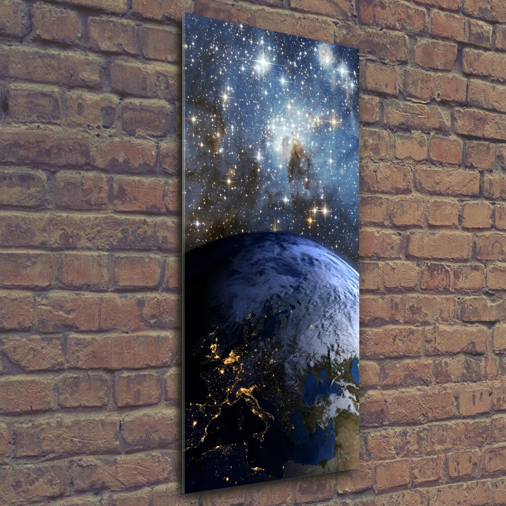 Photo printed on glass Planet Earth