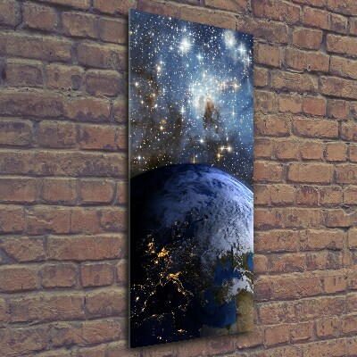 Photo printed on glass Planet Earth