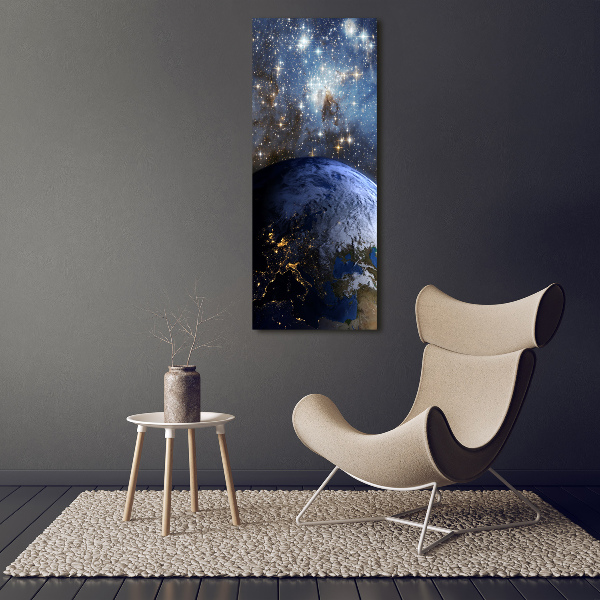 Photo printed on glass Planet Earth