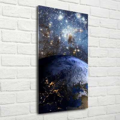 Photo printed on glass Planet Earth