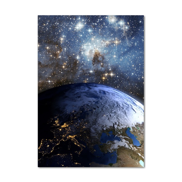 Photo printed on glass Planet Earth