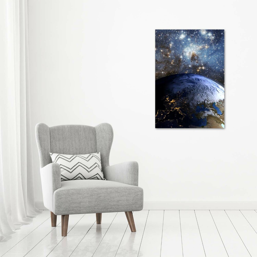 Photo printed on glass Planet Earth