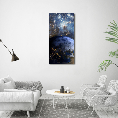 Photo printed on glass Planet Earth