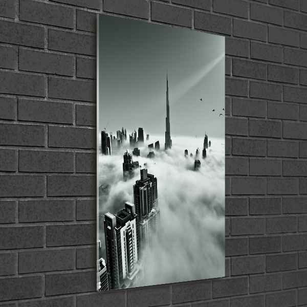 Wall art on glass Skyscrapers