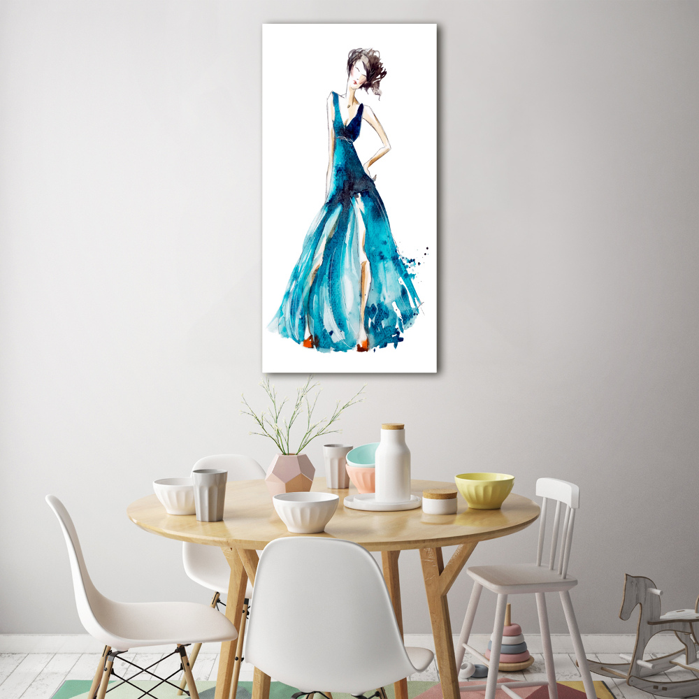 Photo printed on glass Fashion illustration