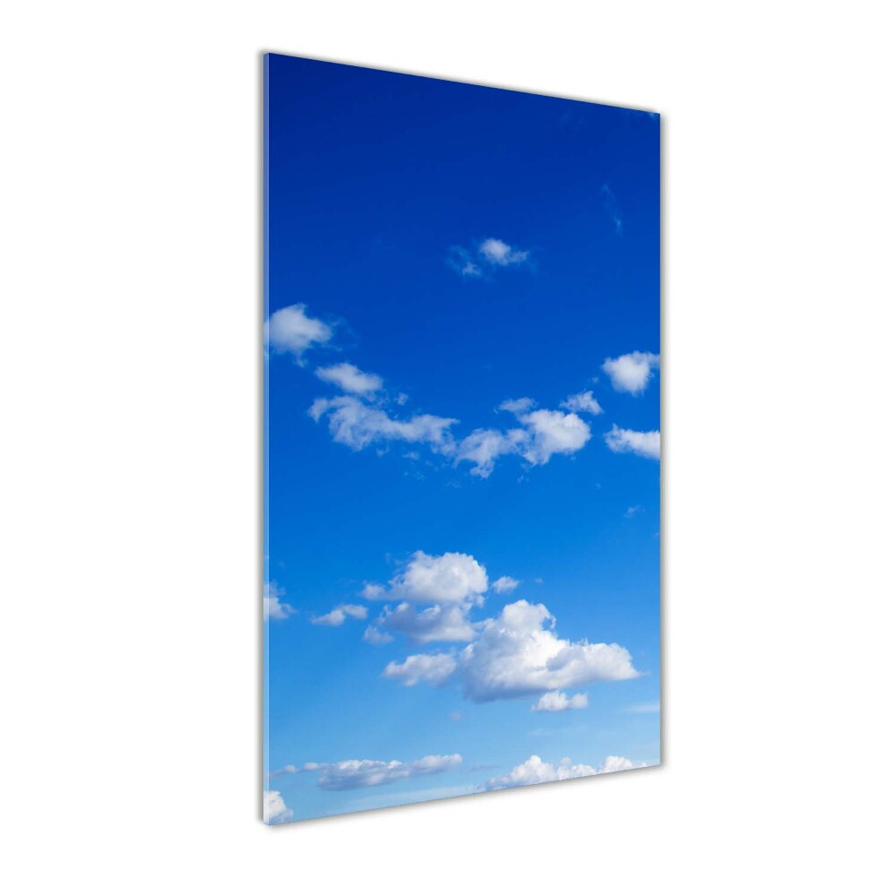 Wall art on glass Clouds in the sky