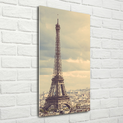 Glass wall art Eiffel Paris tower