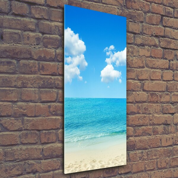 Wall art on glass Tropical beach