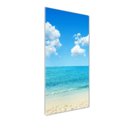 Wall art on glass Tropical beach