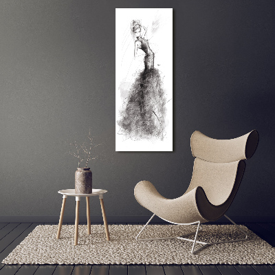 Glass picture wall art Fashion illustration