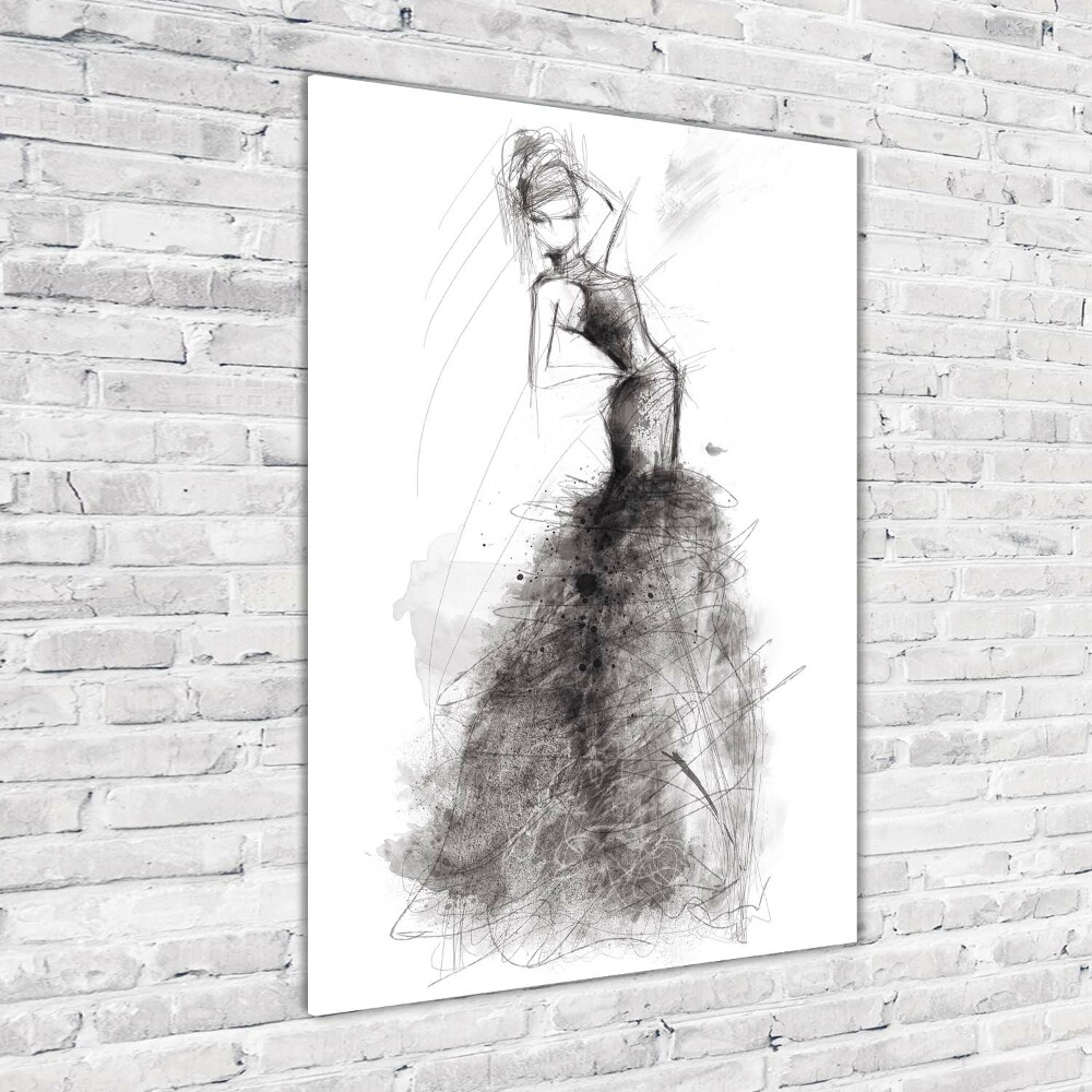 Glass picture wall art Fashion illustration