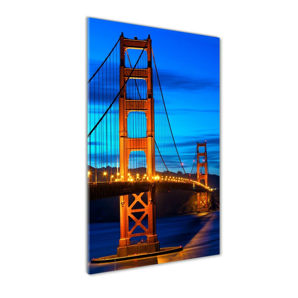 Glass wall art San Francisco bridge