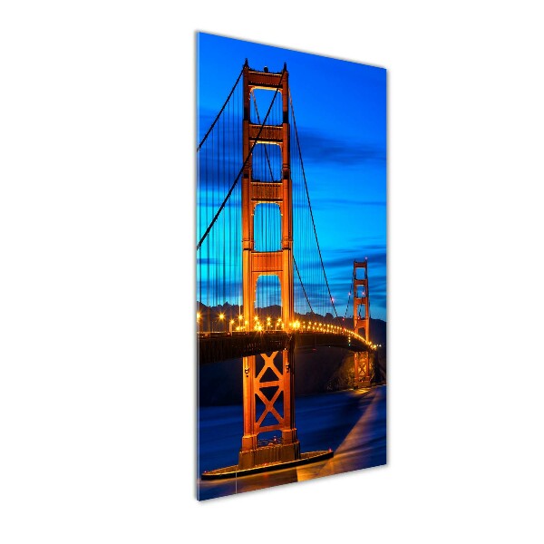 Glass wall art San Francisco bridge