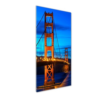 Glass wall art San Francisco bridge