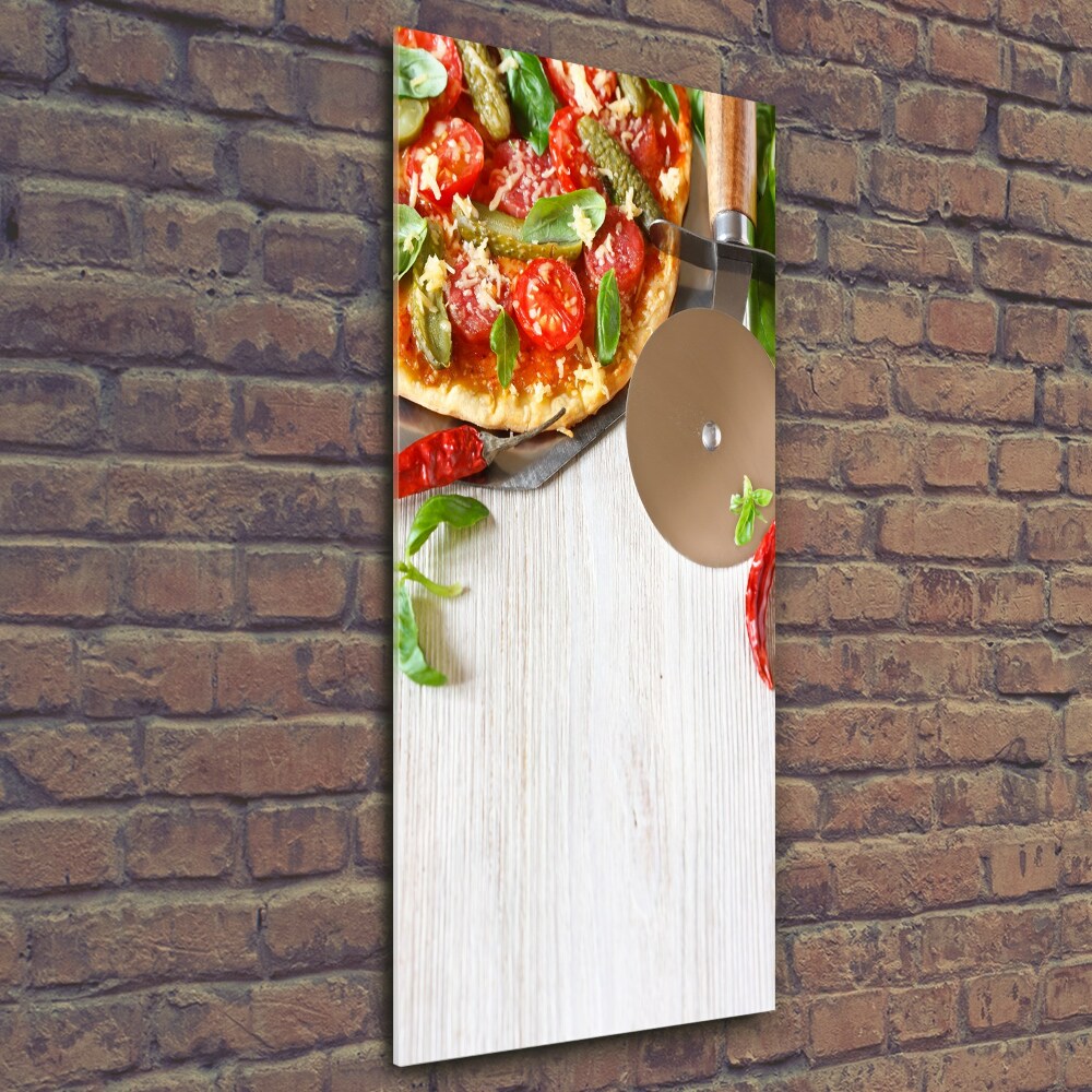 Photo printed on glass Pizza