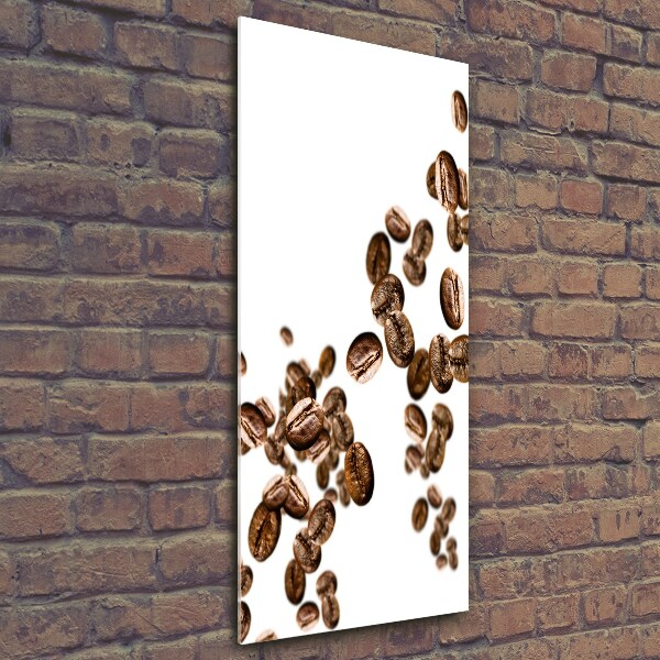 Glass picture wall art Coffee beans