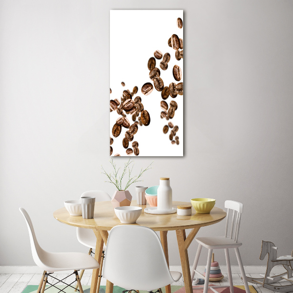 Glass picture wall art Coffee beans