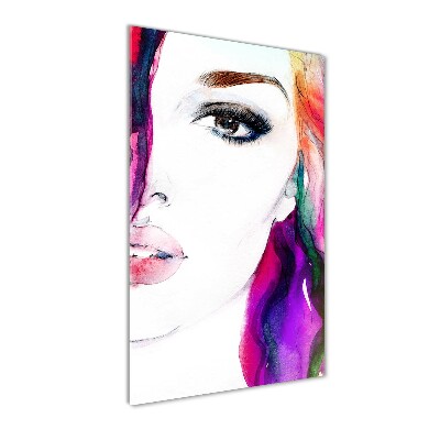 Photo printed on glass Abstraction woman