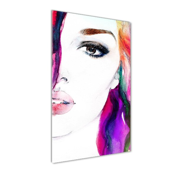 Photo printed on glass Abstraction woman