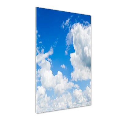 Glass wall art Clouds in the sky