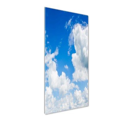 Glass wall art Clouds in the sky