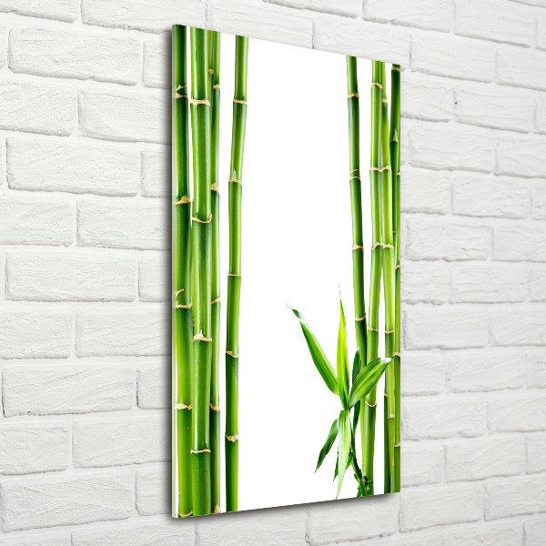 Wall art on glass Bamboo