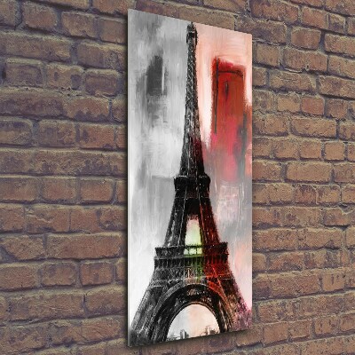 Glass art picture Eiffel Paris tower