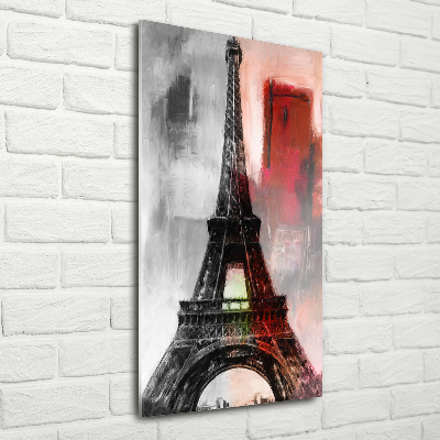 Glass art picture Eiffel Paris tower