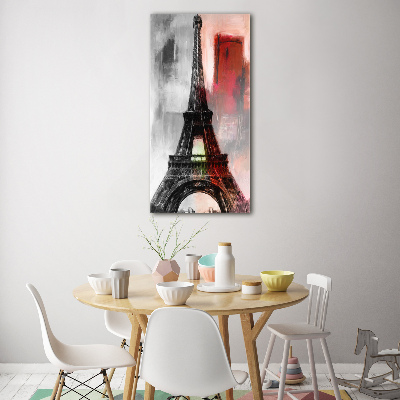 Glass art picture Eiffel Paris tower