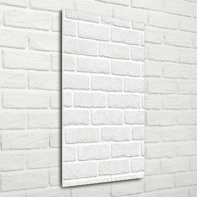 Print on a a glass Brick wall