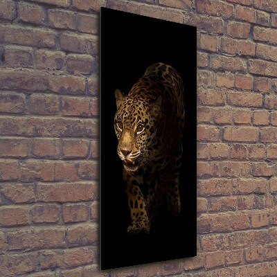 Photo printed on glass Jaguar