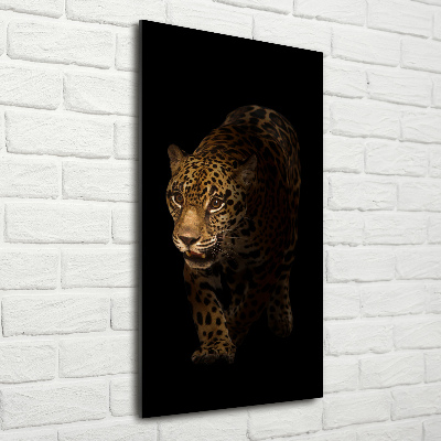 Photo printed on glass Jaguar