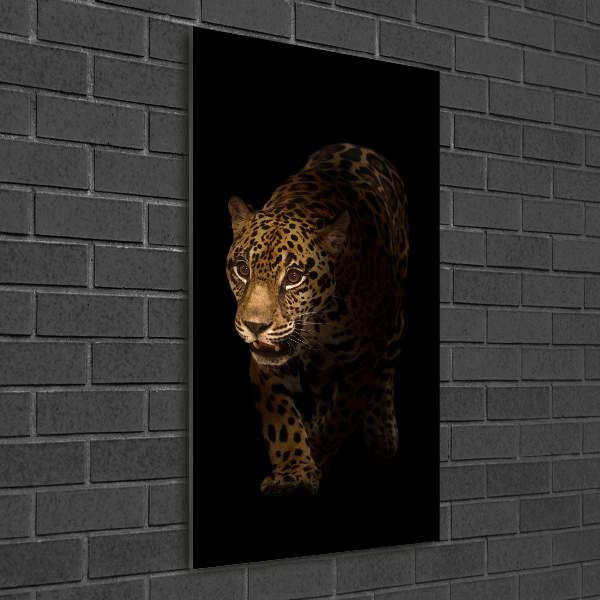 Photo printed on glass Jaguar