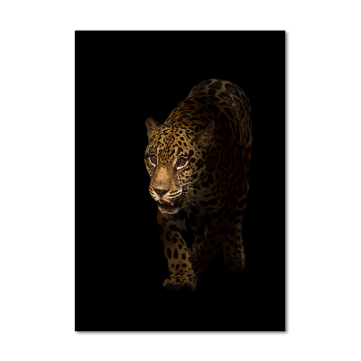 Photo printed on glass Jaguar