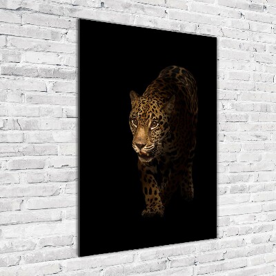 Photo printed on glass Jaguar