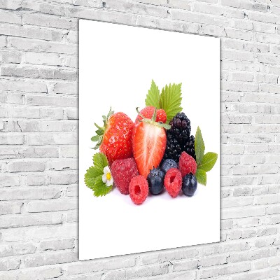 Wall art on glass Forest fruits