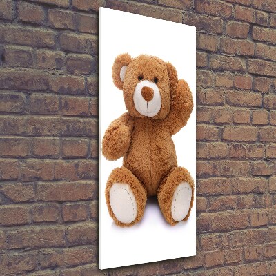 Wall art on glass Teddy bear