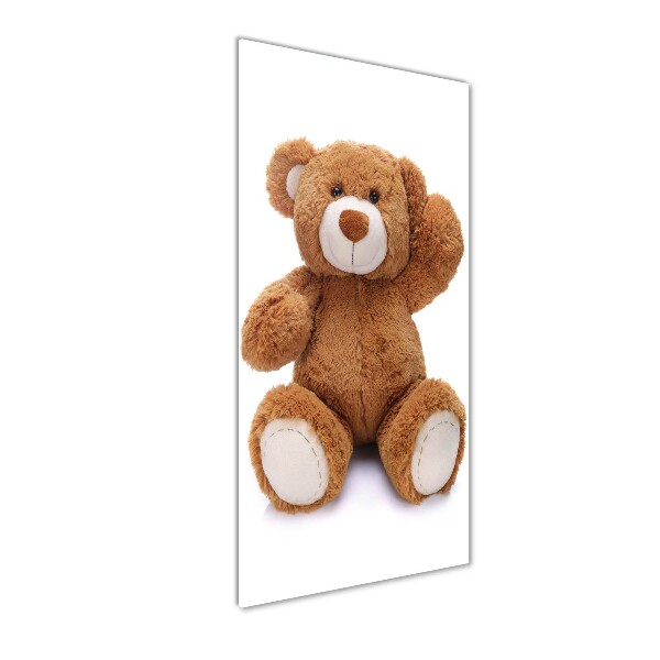 Wall art on glass Teddy bear