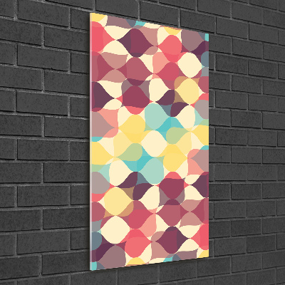 Glass wall art Geometric background