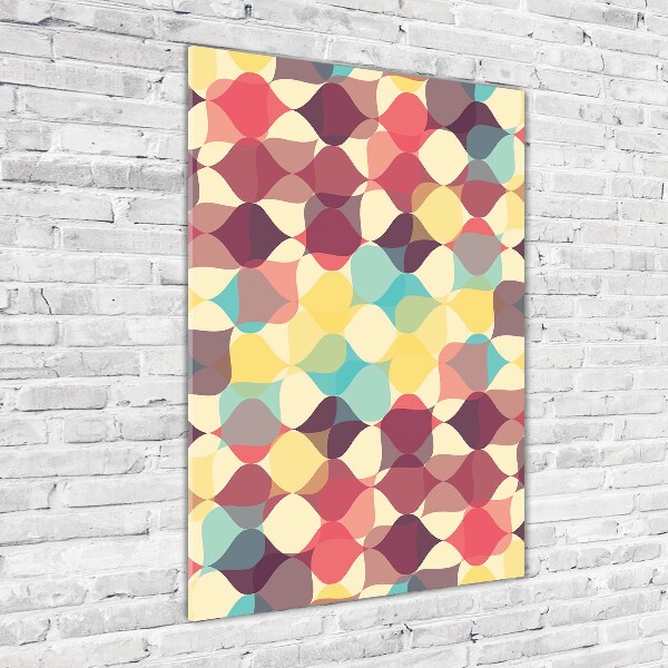 Glass wall art Geometric background