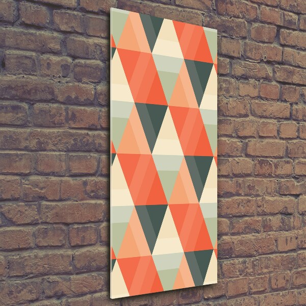 Wall art on glass Geometric background