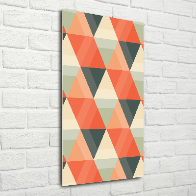 Wall art on glass Geometric background