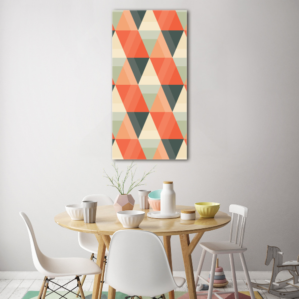 Wall art on glass Geometric background