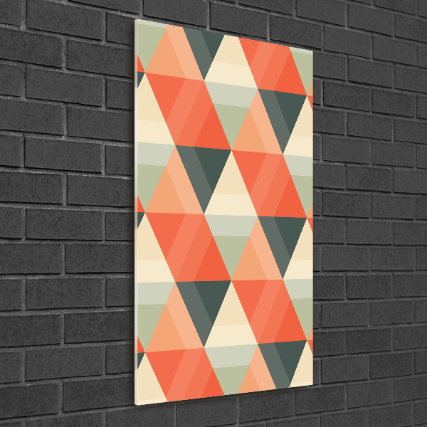 Wall art on glass Geometric background