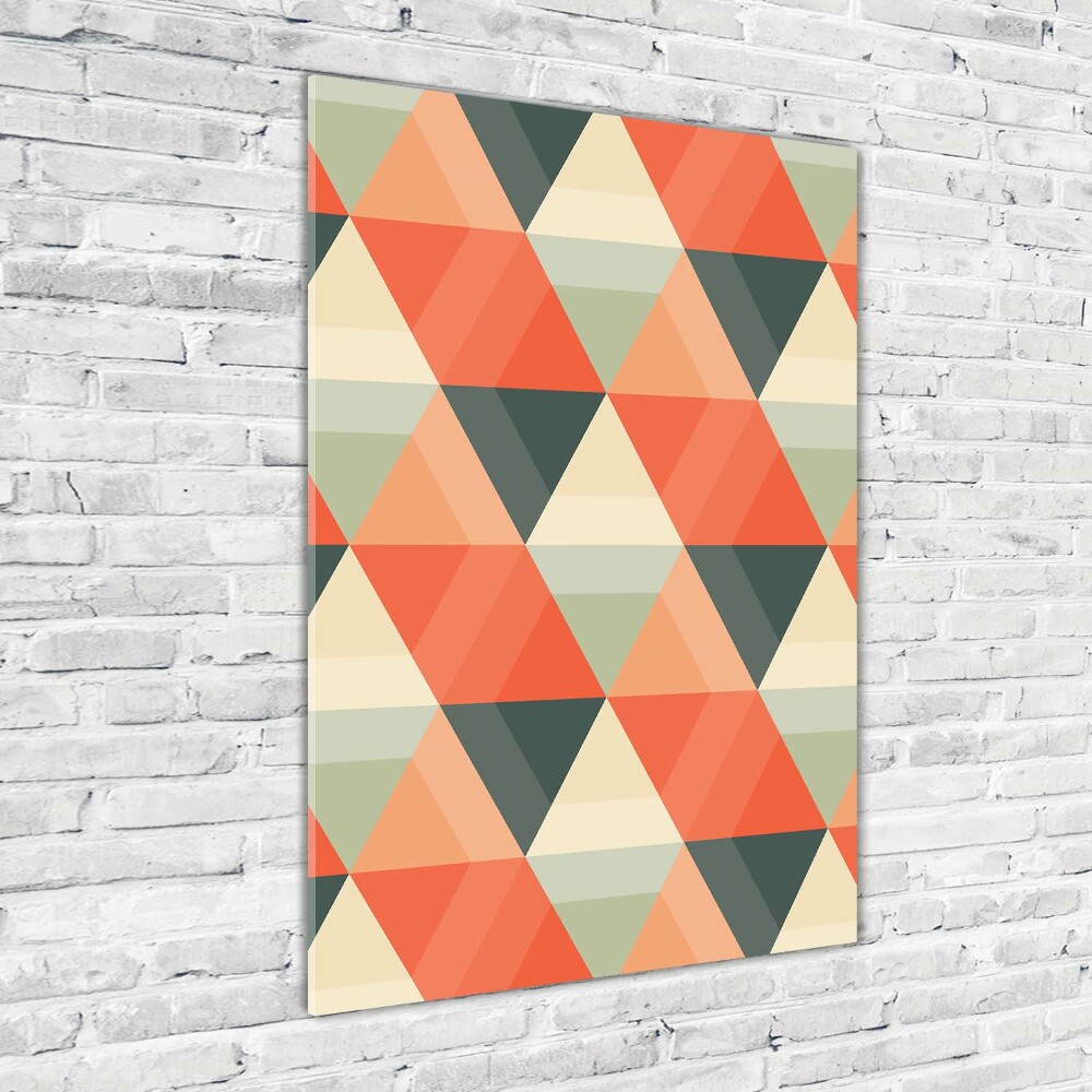 Wall art on glass Geometric background