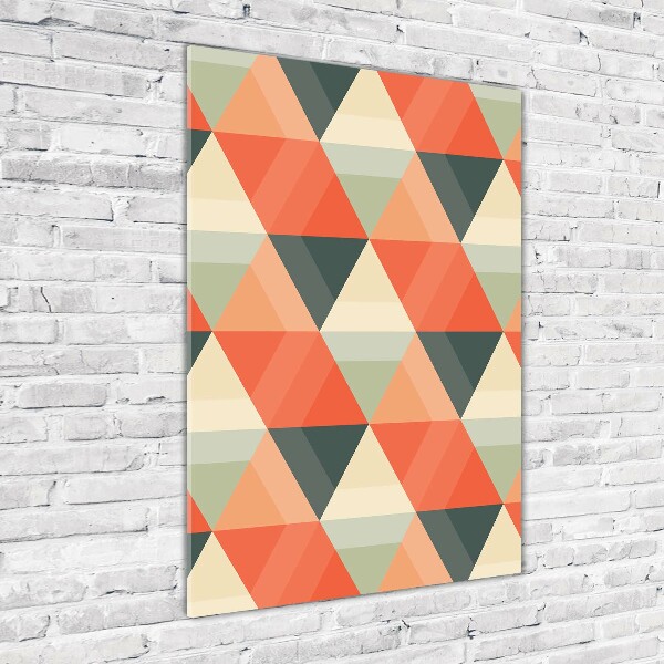 Wall art on glass Geometric background