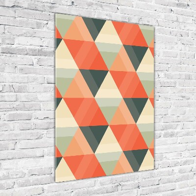 Wall art on glass Geometric background