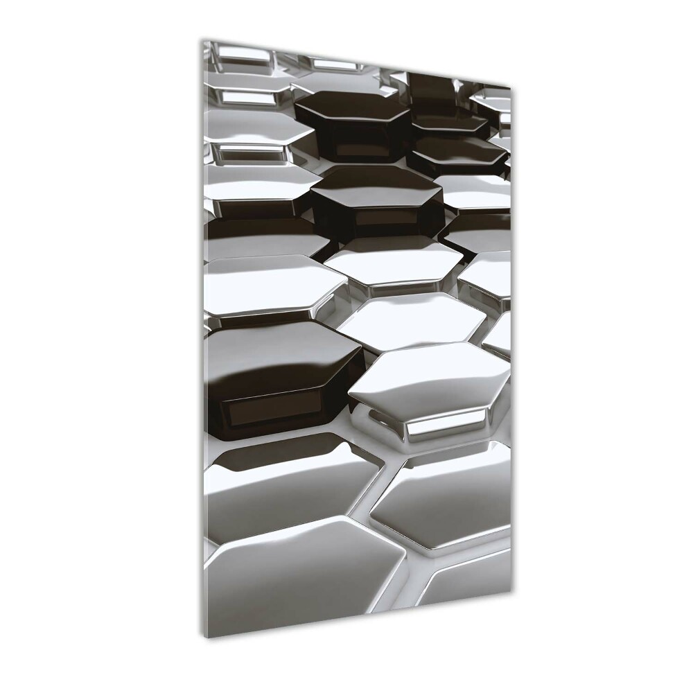 Glass picture wall art 3D abstraction