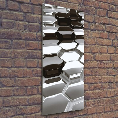 Glass picture wall art 3D abstraction